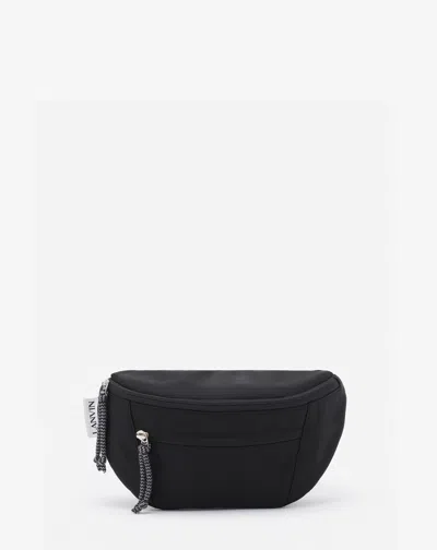 Lanvin Sac Banane Curb En Nylon Pour Homme In Black