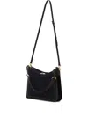 Lanvin Sac Compagnon Suede Shoulder Bag In Black