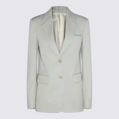 Lanvin Sage Virgin Wool Blazer In Green
