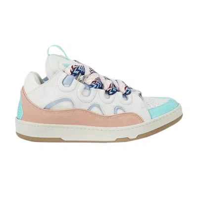 Pre-owned Lanvin Saks X  Curb Sneakers 'white Pink' | Men's Size 45