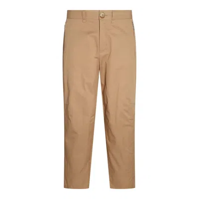 Lanvin Sand Cotton And Wool Blend Pants