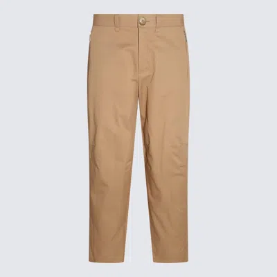 Lanvin Sand Cotton And Wool Blend Pants In Neutral