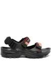 Lanvin Black Suicoke Edition Curb Laces Sandals
