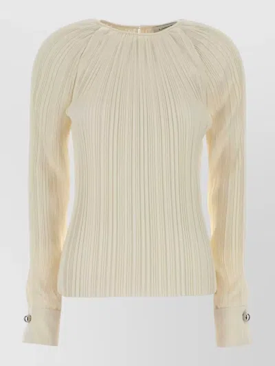 Lanvin Girocollo Blouse In Neutral