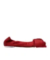 Lanvin Satin Bow Ballet Flats In Red