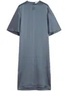 Lanvin Satin Dress In Grey