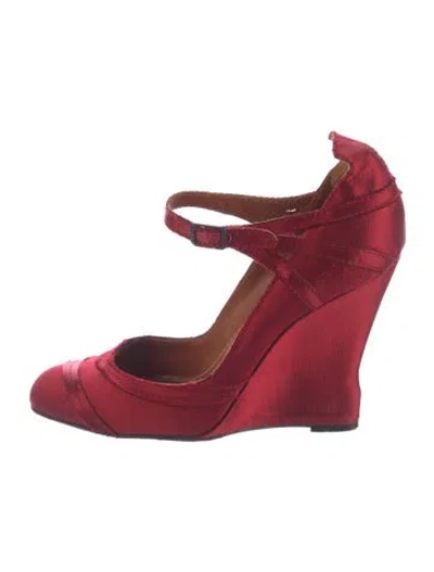 Pre-owned Lanvin Satin Pumps In Multi