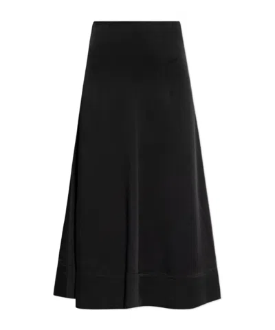 LANVIN LANVIN SATIN MIDI SKIRT