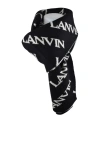 Lanvin Men Scarf In Black