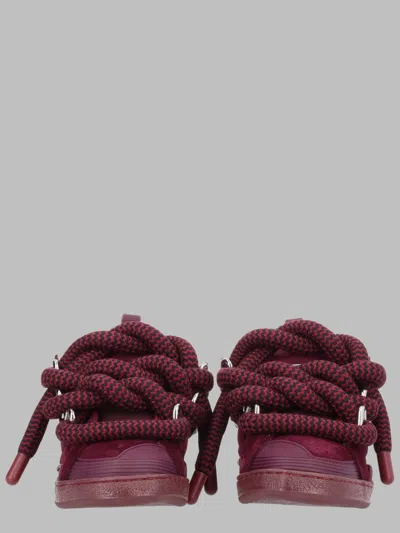 Lanvin Scarpe Da Tennis In Burgundy
