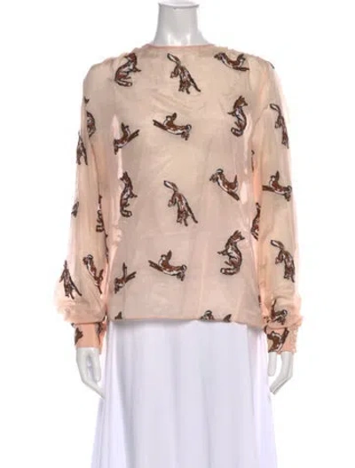 Pre-owned Lanvin Scoop Neck Sleeveless Top In Neutral