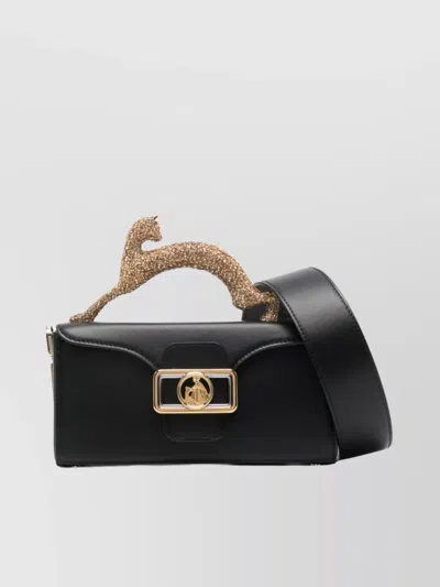 Lanvin Sculptured Jewelry Top Handle Shoulder Bag