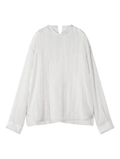 Lanvin Seam-details Shirt In White