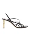 Lanvin Sequence 70mm Leather Sandals In Black