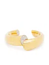 Lanvin Sequence Rhinestone-embellished Bracelet In Gold