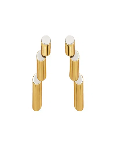 Lanvin Sequence Earrings In Gold/silver
