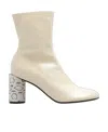 Lanvin Stiefeletten Mit Schlangen-effekt In Nude