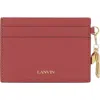 Lanvin Leather Cardholder In Brown