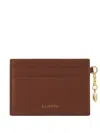Lanvin Séquence Leather Cardholder In Brown