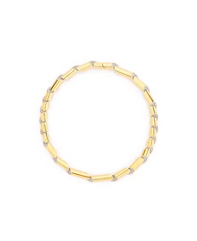 Lanvin Sequence Rhinestone Choker Necklace In Gold/crystal