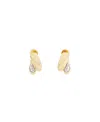 Lanvin Sequence Rhinestone Earrings In Gold/crystal