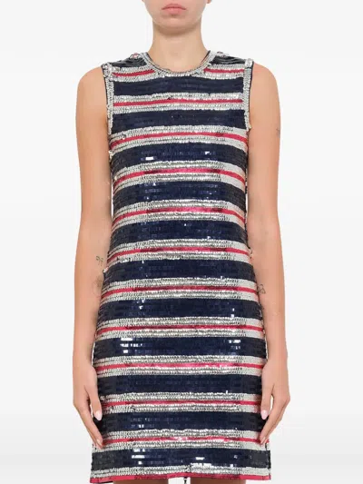 Lanvin Sequin-embellished Mini Dress In Multi