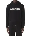 Lanvin Shearling Cotton Hoodie In Multi