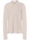 Lanvin Shiny Top In Neutrals