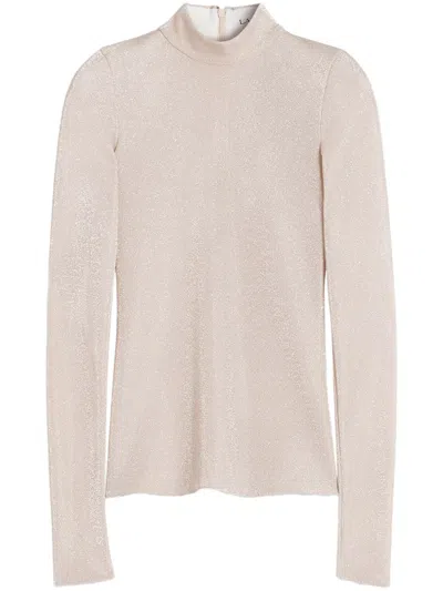 Lanvin Shiny Top In Nude