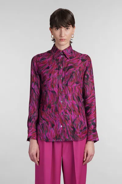 LANVIN SHIRT IN FUXIA SILK