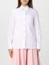 Lanvin Pointed-collar Cotton Shirt In White