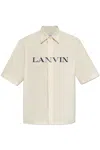 Lanvin Logo-print Shirt In Ecru