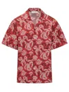 Lanvin Shirt With Rateau Print In Red