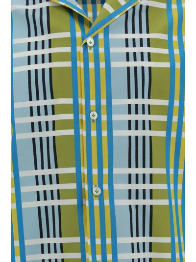 Lanvin Cotton Printed Bowling Shirt In Budgie | ModeSens