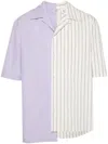 LANVIN LANVIN STRIPED ASYMMETRIC SHIRT