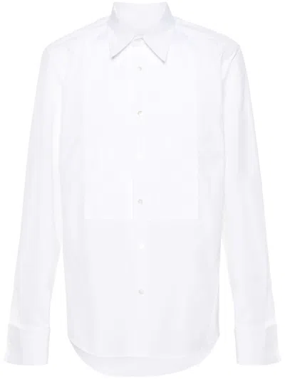 Lanvin Pintuck-detail Cotton Shirt In White