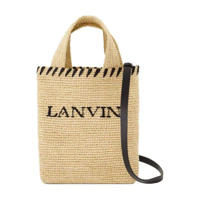 Lanvin Shopper Bag In Beige