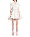 Lanvin Short Dress In Charmeuse For Women In Off White