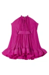 Lanvin Short Charmeuse Dress In Pink