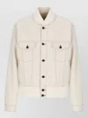 Lanvin Button-up Bomber Jacket In Neutral