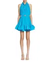 Lanvin Woman Mini Dress Azure Size 2 Polyester In Pool