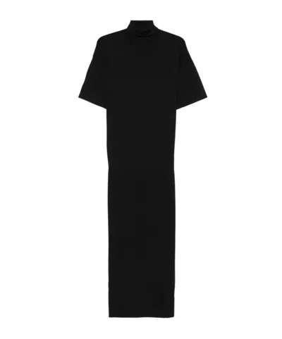 Lanvin Short Sleeve Dress In Black