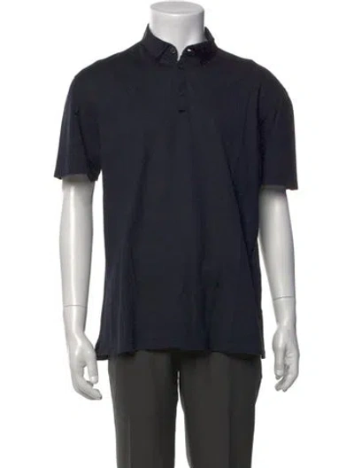 Pre-owned Lanvin Short Sleeve Shirt In Blue