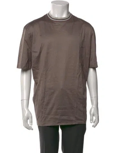Pre-owned Lanvin Short Sleeve Shirt In Brown