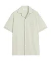 Lanvin Fluid Cotton Bowling Shirt In Gray