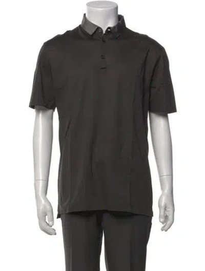 Pre-owned Lanvin Short Sleeve Shirt In Gray