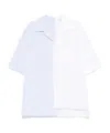 Lanvin Blue Cotton Shirt In White