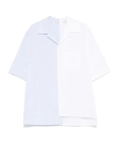 LANVIN LANVIN TWO-TONED SHORT-SLEEVED SHIRT