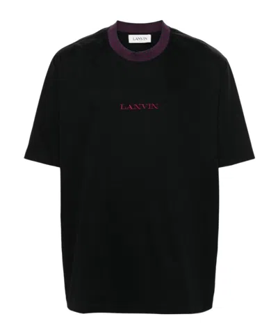 Lanvin Short-sleeved T-shirt In Black