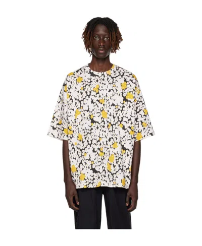 Lanvin Multicolor Printed T-shirt In 01s1 Optic White